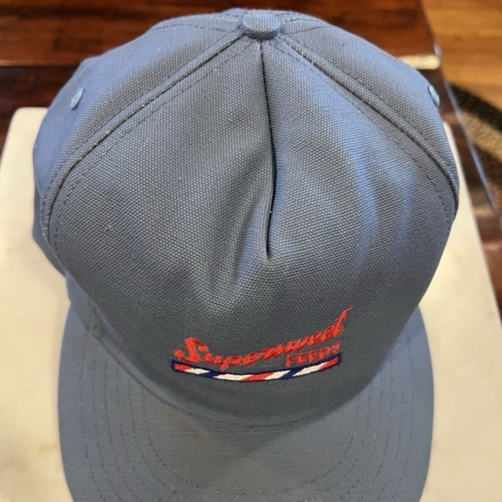 VTG Supersweet Feeds Hat Trucker Snapback Cap Farm Supply Embroidered USA Made - Picture 3 of 7